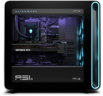 View right-profile Right side Alienware Area-51 Gaming Desktop