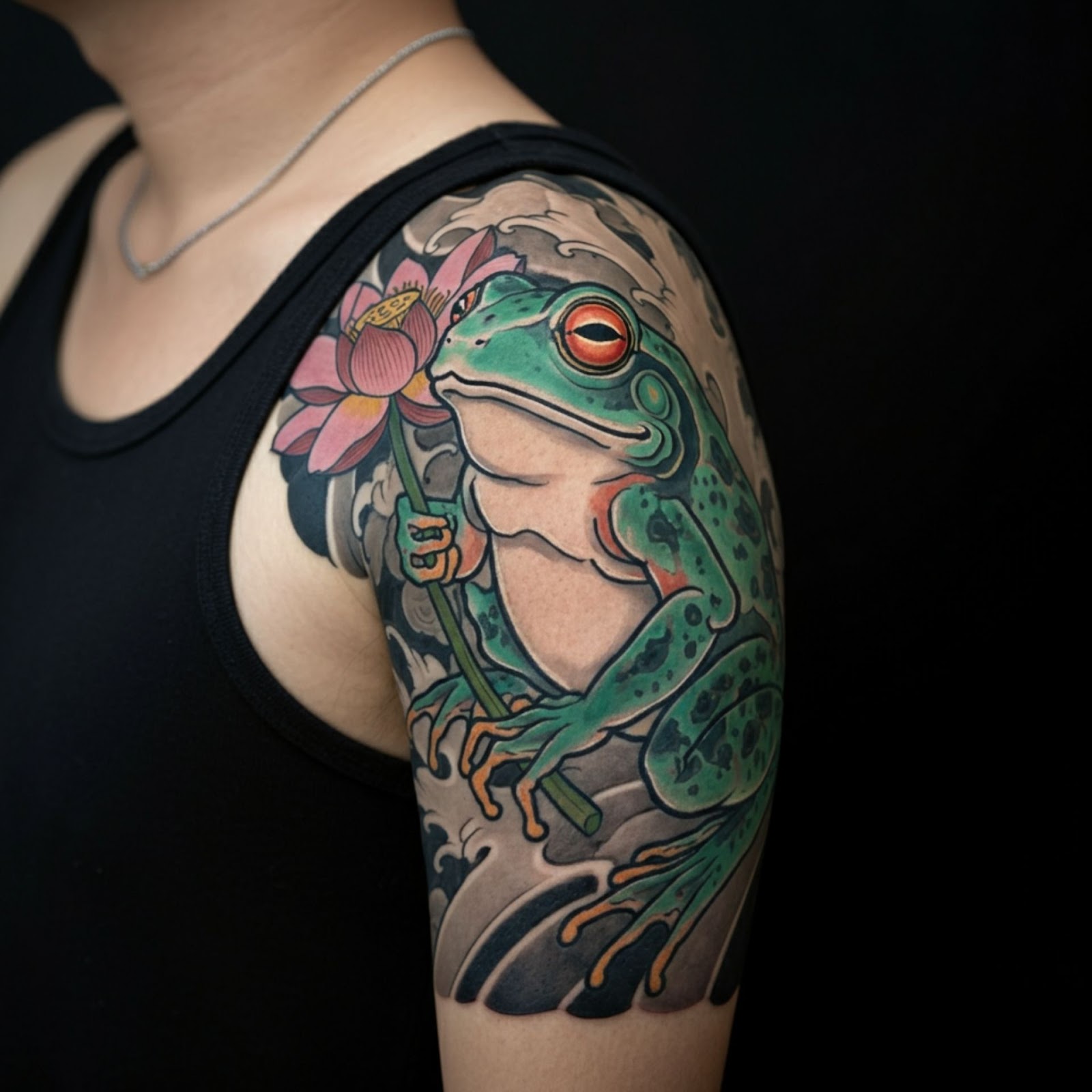 Japanese Frog Tattoo