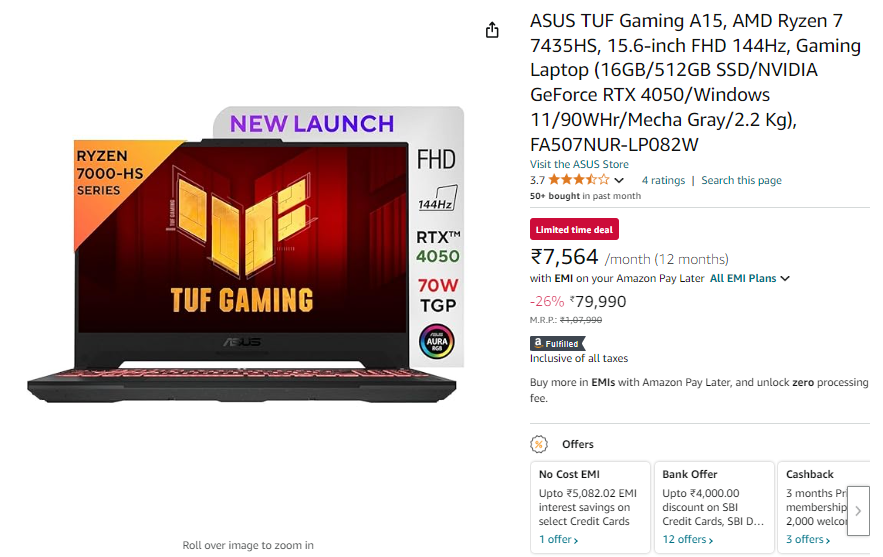 Best Gaming Laptops Under 1 lakh in 2024