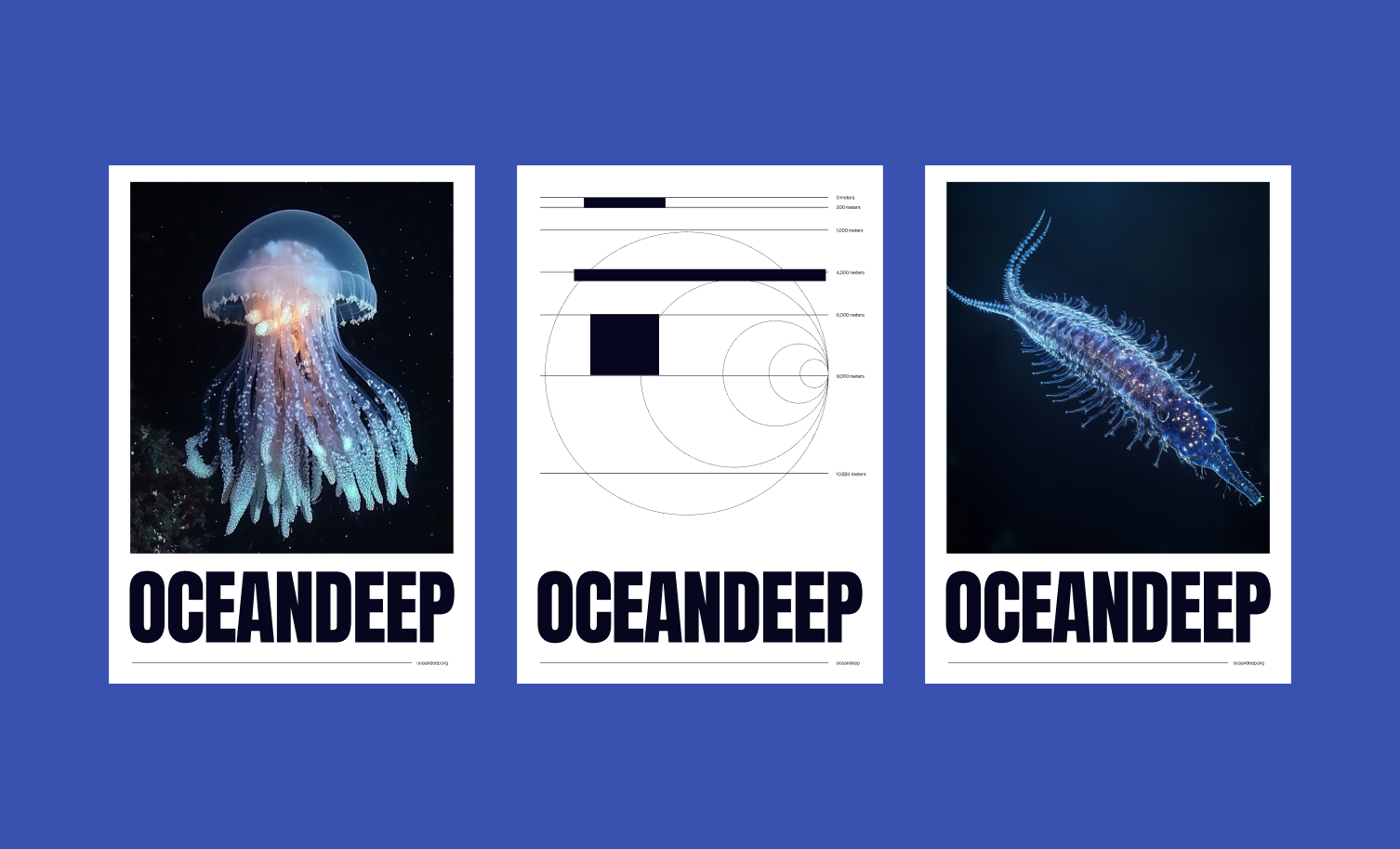 Image from the Exploring OceanDeep’s Graphic Design and Motion Design Project article on Abduzeedo