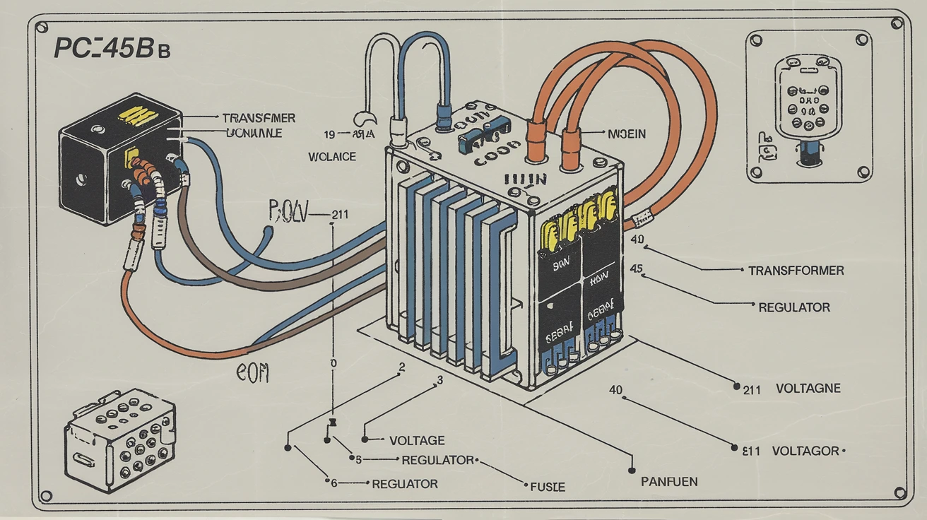 Pc45b Power Supply Dual Voltage Interface Manual wiring Diagram