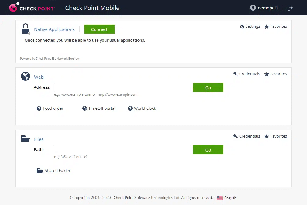 Check Point Remote Access