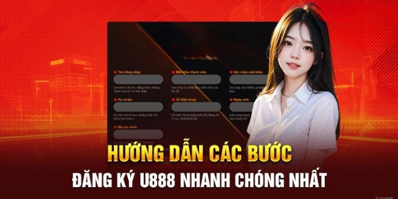 Quy trình đăng ký u888 trên website 