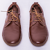 MENS DARK BROWN LEATHER SHOE