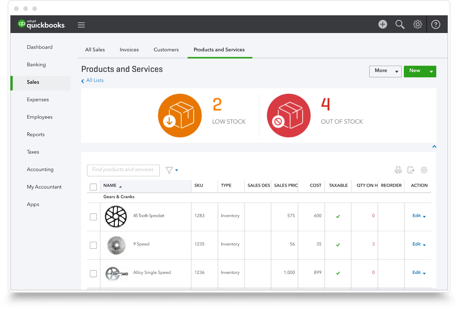 QuickBooks Inventory Management