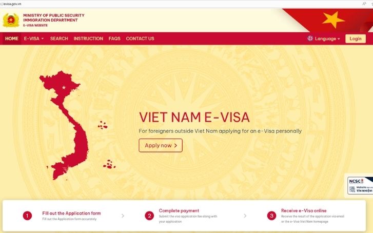 New-Vietnam Evisa-website