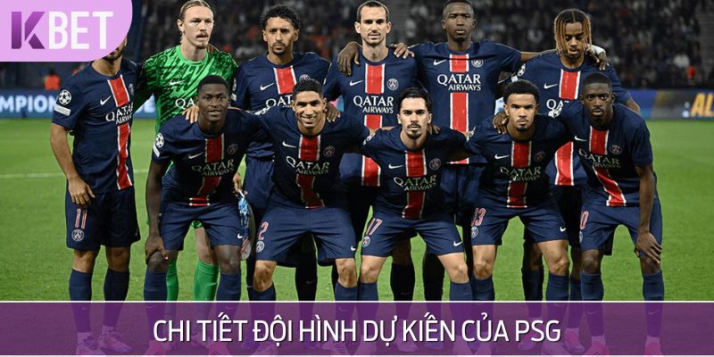 minh hoạ đội hình dự kiến của PSG