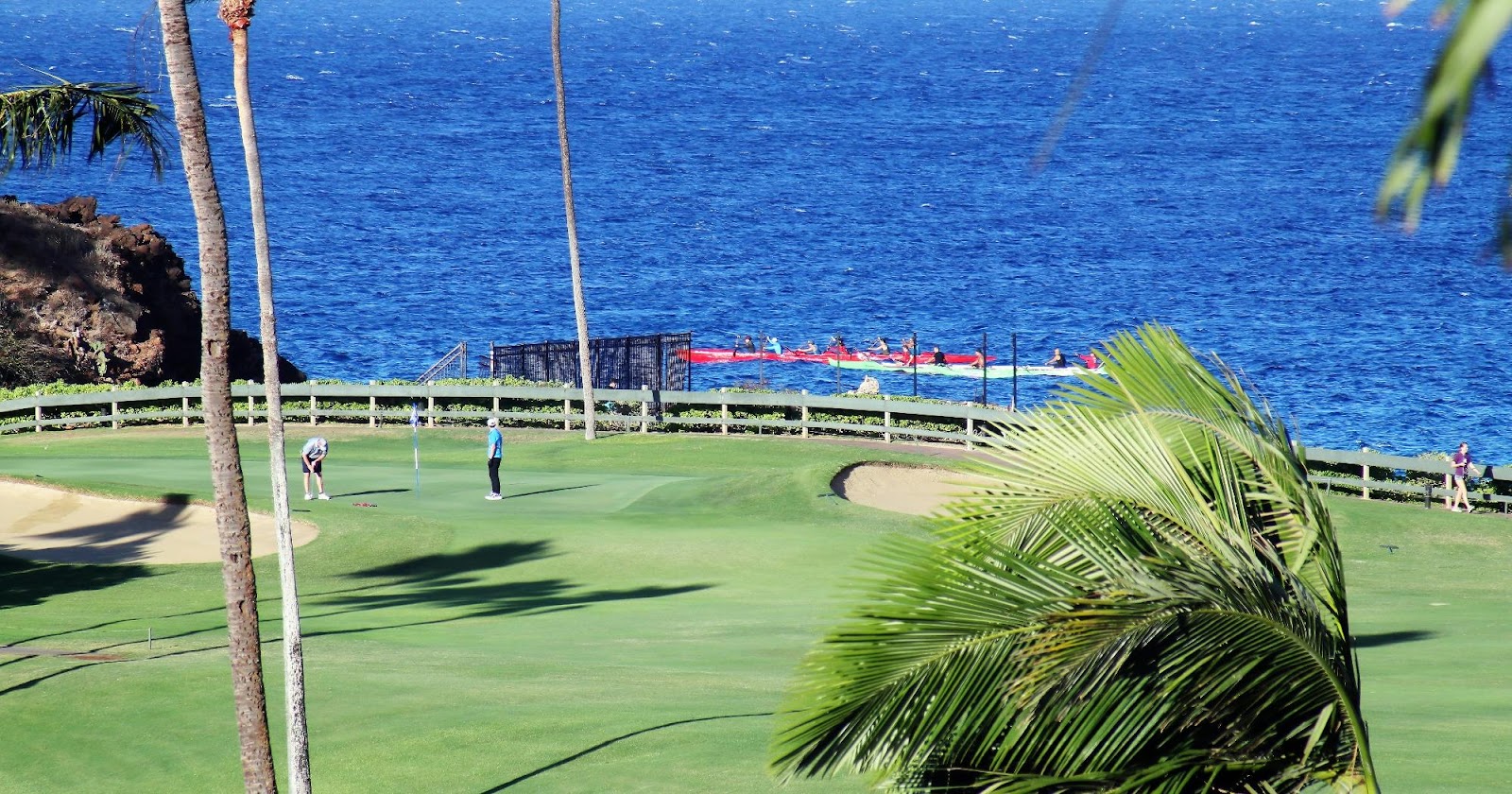 Golf course view at Papago Golf Club during an event.