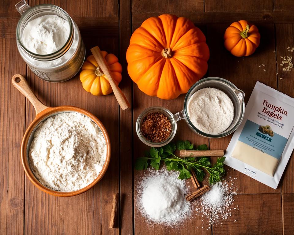 Pumpkin Bagels Ingredients