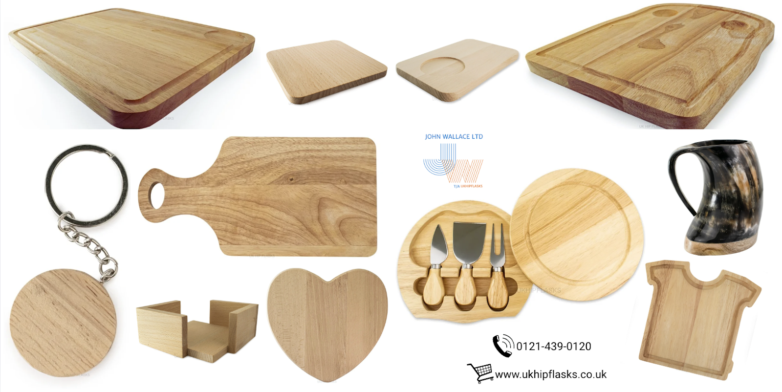 Wholesale wooden kitchenware and gift items from UKHipFlasks