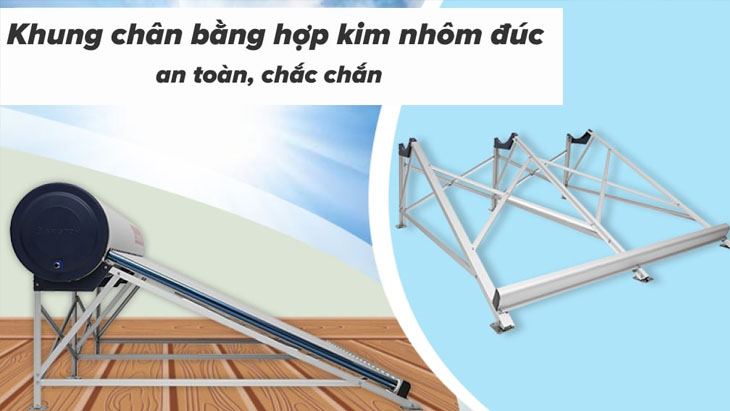 Giá đỡ bằng hợp kim nhôm bền chắc của máy nước nóng năng lượng mặt trời Ariston