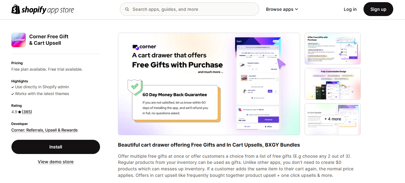 shopify free gifts apps