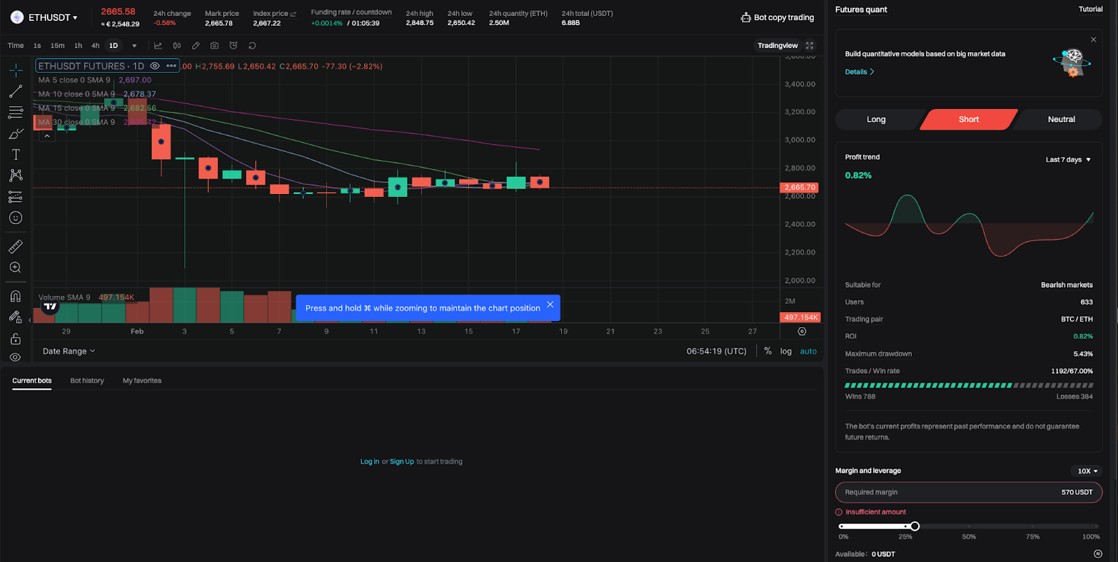 Futures Quant Trading Bot: Bitget 