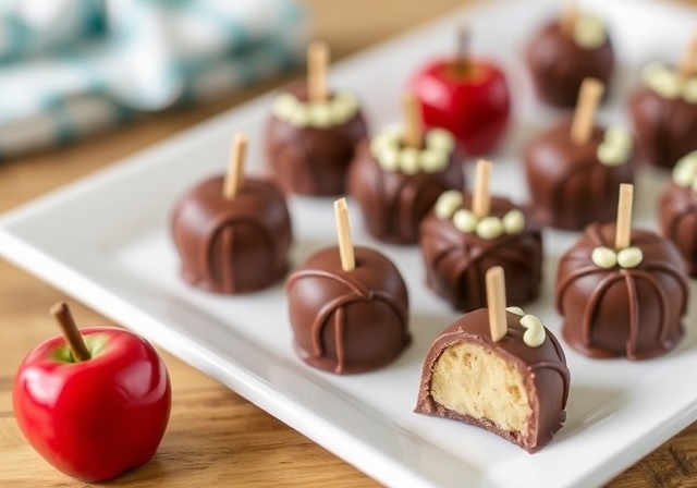 Mini Caramel Apple Chocolates