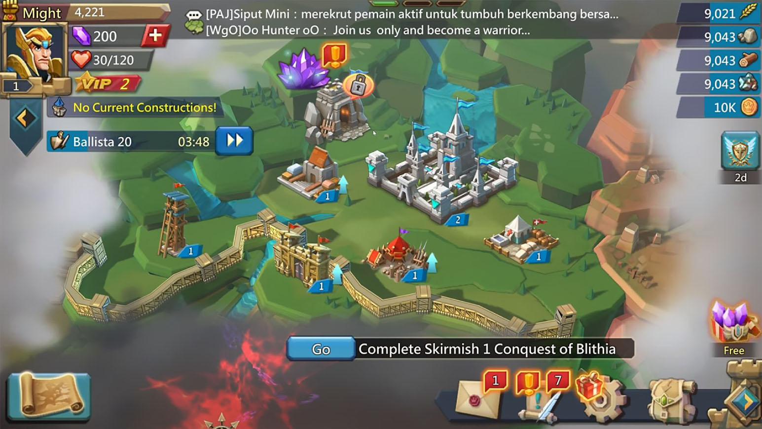 Screenshot of Lords Mobile: Kingdom Wars gameplay