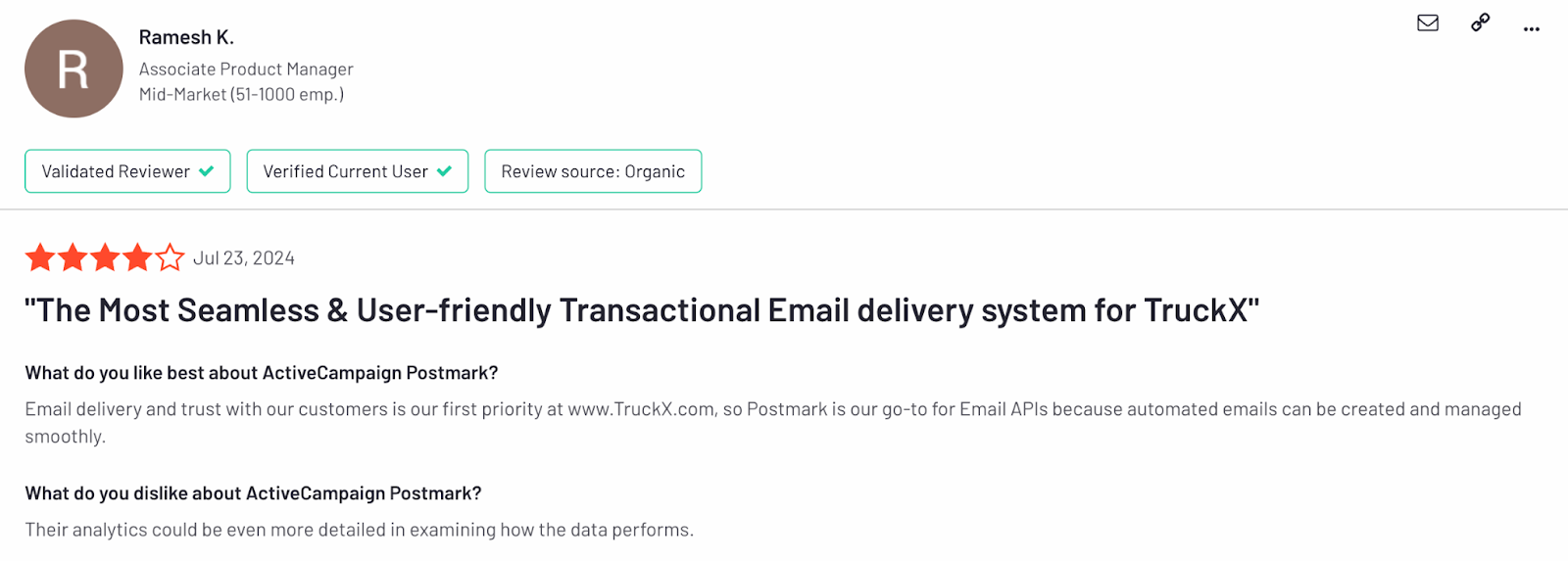 postmark customer review