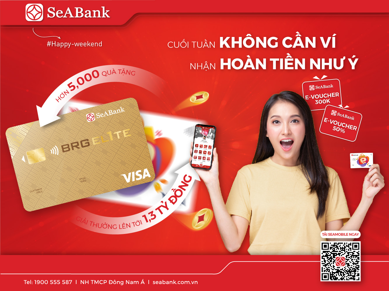 SeABank's credit cards are also highly appreciated for their series of attractive privileges and utilities.