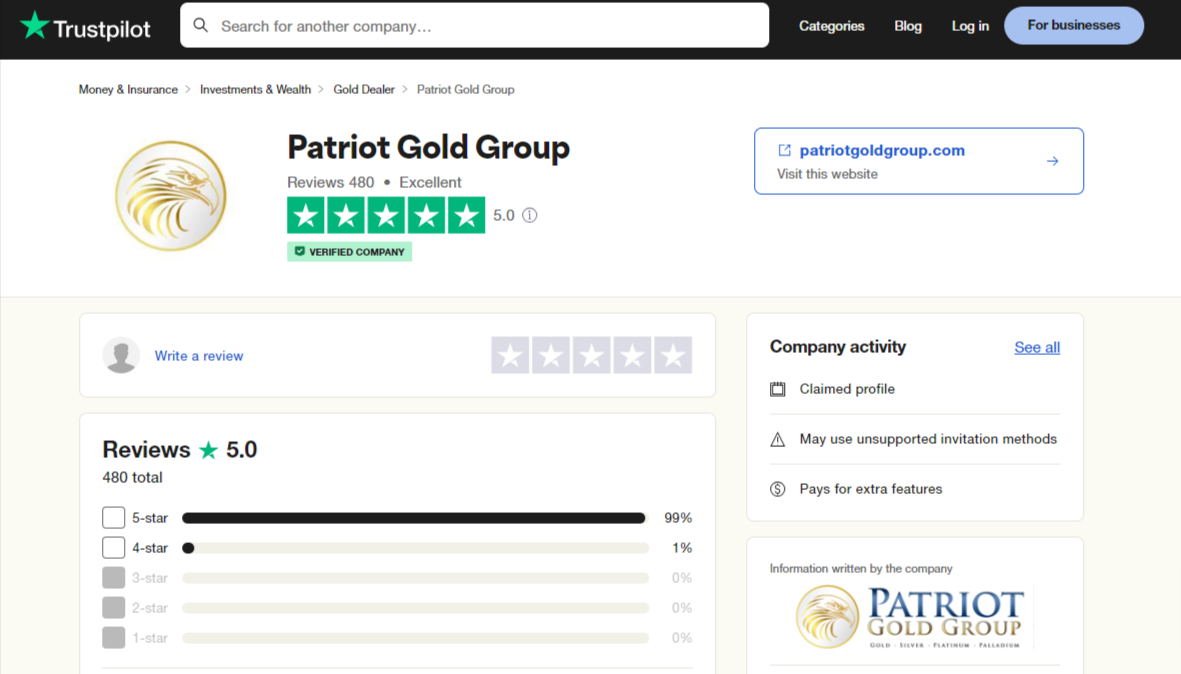 Patriot Gold Group reviews and complaints