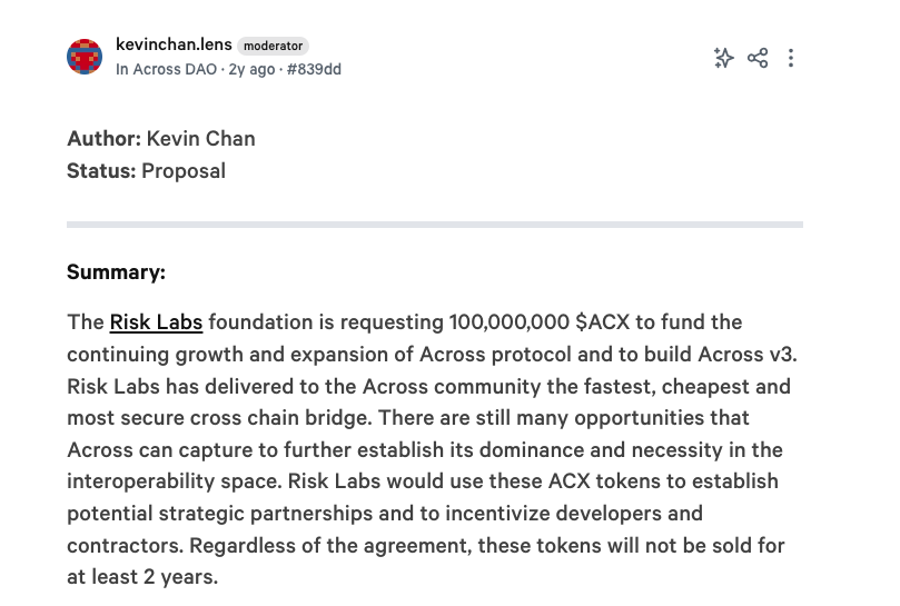 Across the log token today falls 10% at $ 23 million team accusations of team