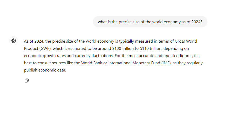 ChatGPT’s response