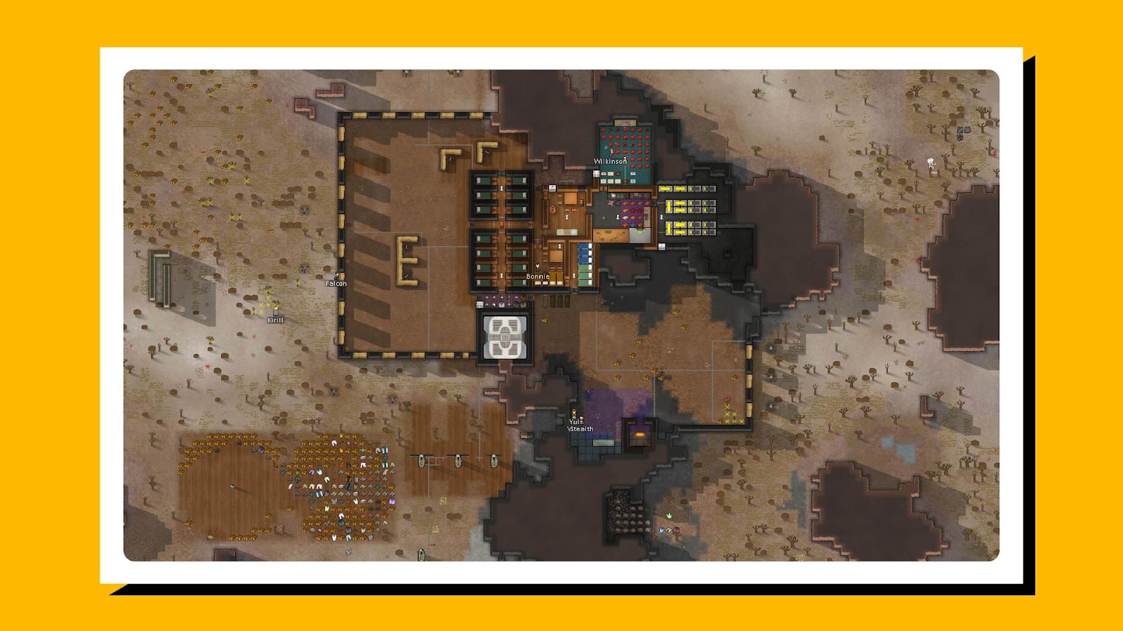 Gameplay screenshot from RimWorld