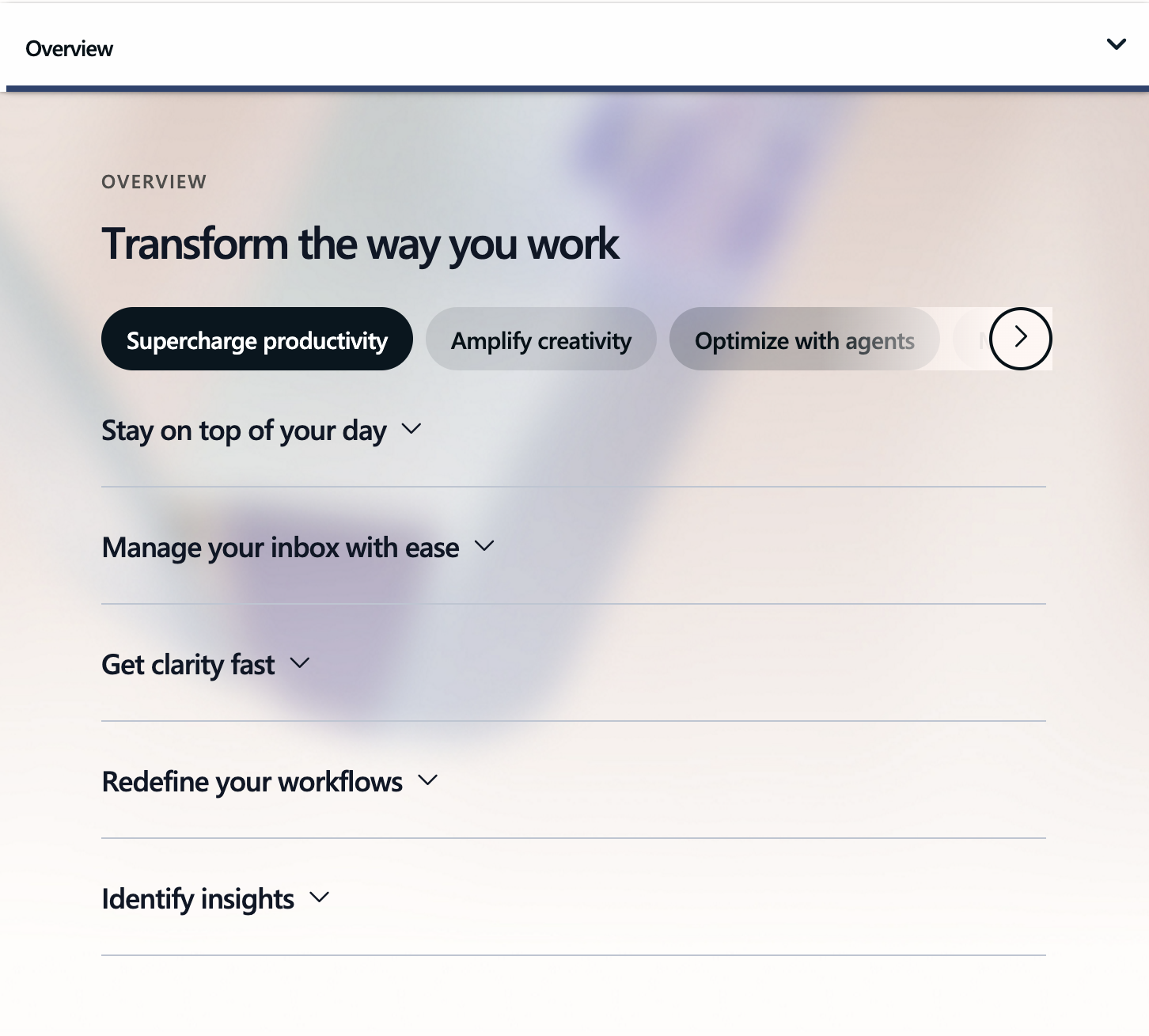 Microsoft Copilot's main dashboard showing integration with Office apps