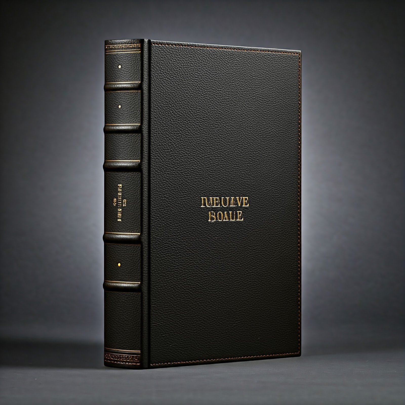 Leather-bound hardcover photo book