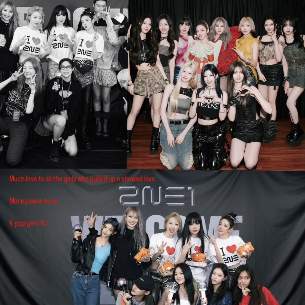 The 2NE1 concert female idols photos featured a lineup of K-pop's brightest stars, including BLACKPINK's Jennie, aespa's Winter, and the rising rookies BABYMONSTER