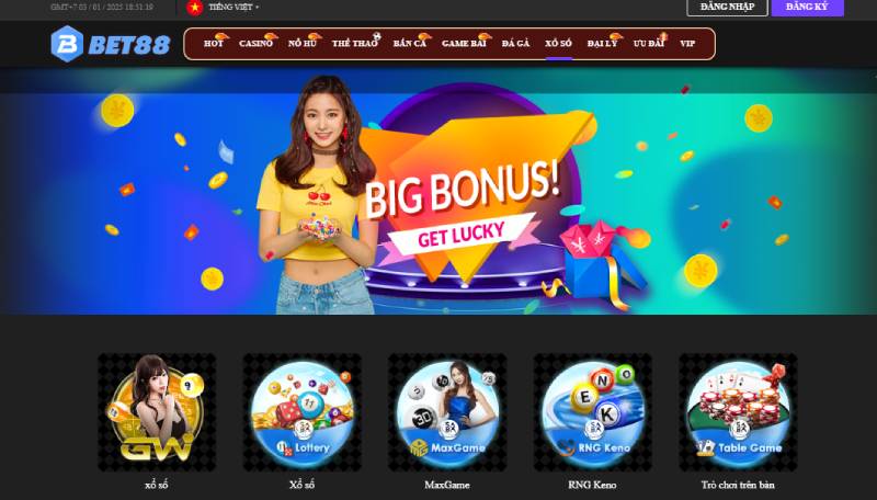 Xổ số BET88 chất lượng