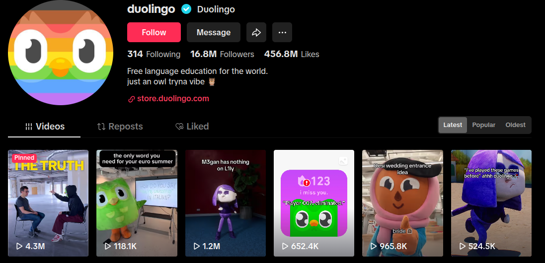 Duolingo tiktok