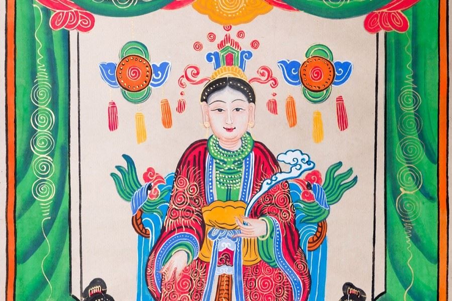 A picture illustrates Princess Lieu Hanh