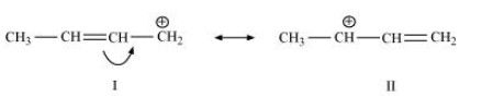 The resonating structures of CH3CH