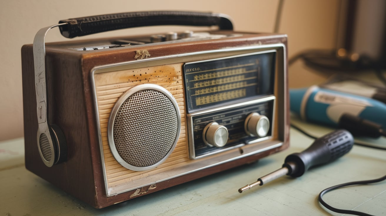 Radio Into a Aux Chromebox 5 Computer