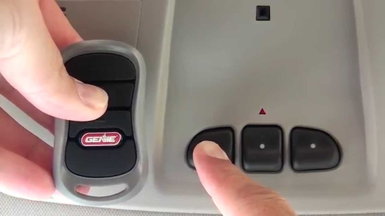 how to program genie garage door opener to car