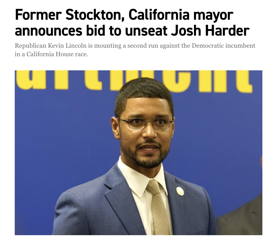Former Stockton, California mayor announces bid to unseat Josh Harder