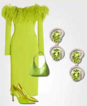 Green Gemstone Earrings For Exclusive Outfit | CKC Jewellers