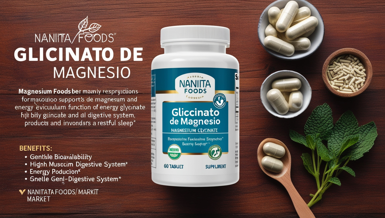 Nanita Foods Glicinato de Magnesio
