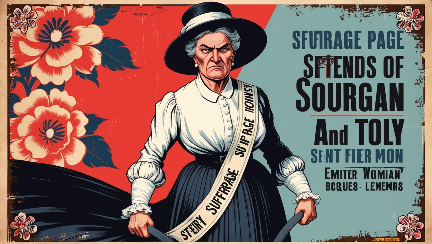  1890s posters angry old feminist