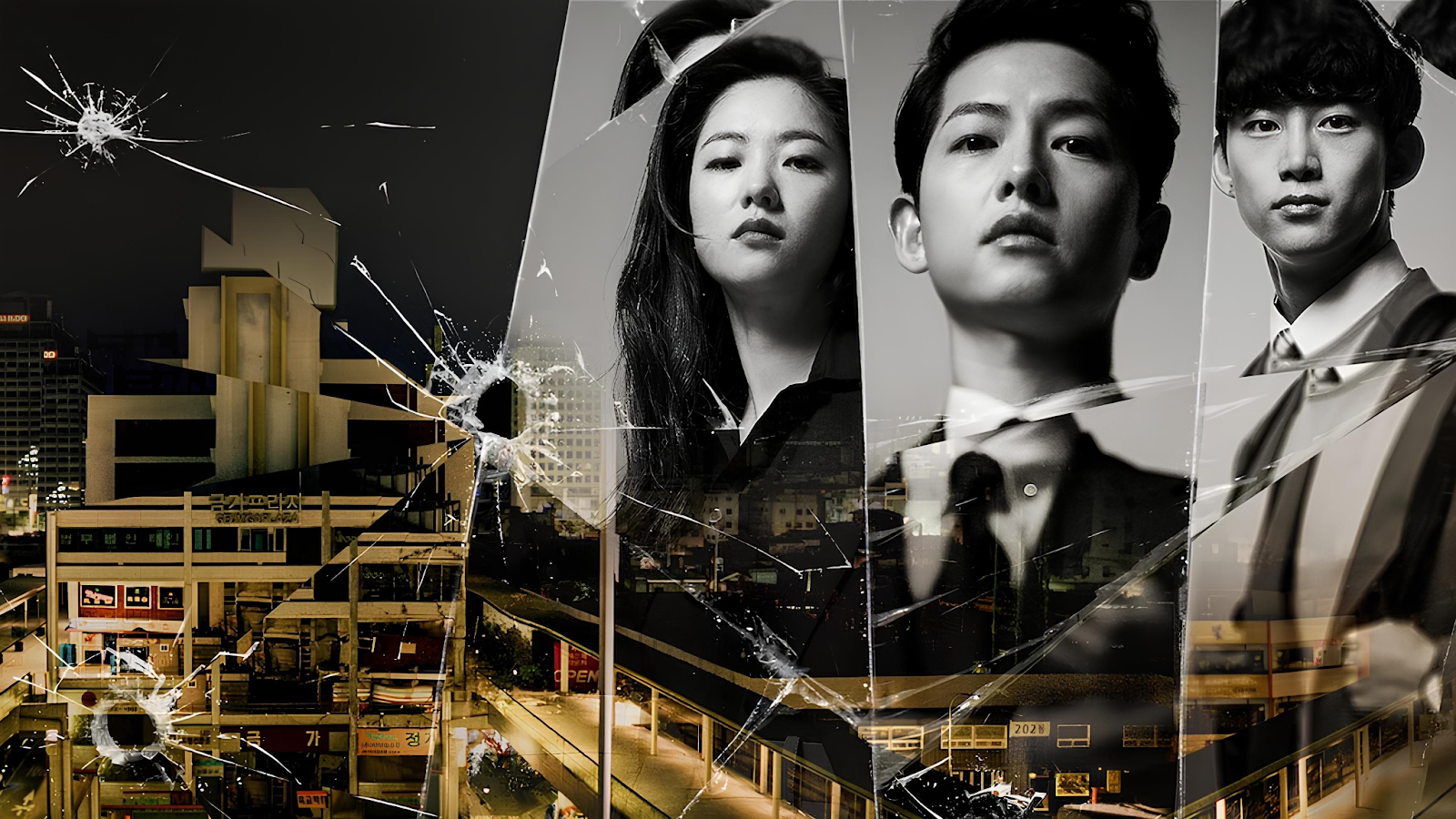 Vincenzo poster with Song Joong Ki, Jeon Yeo Been, and Ok Taec Yeon