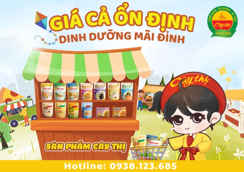 cháo gói dinh dưỡng cho bé