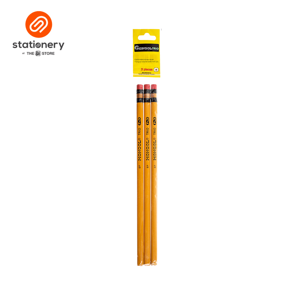Mongol Pencil Trio No. 2 Pack of 3