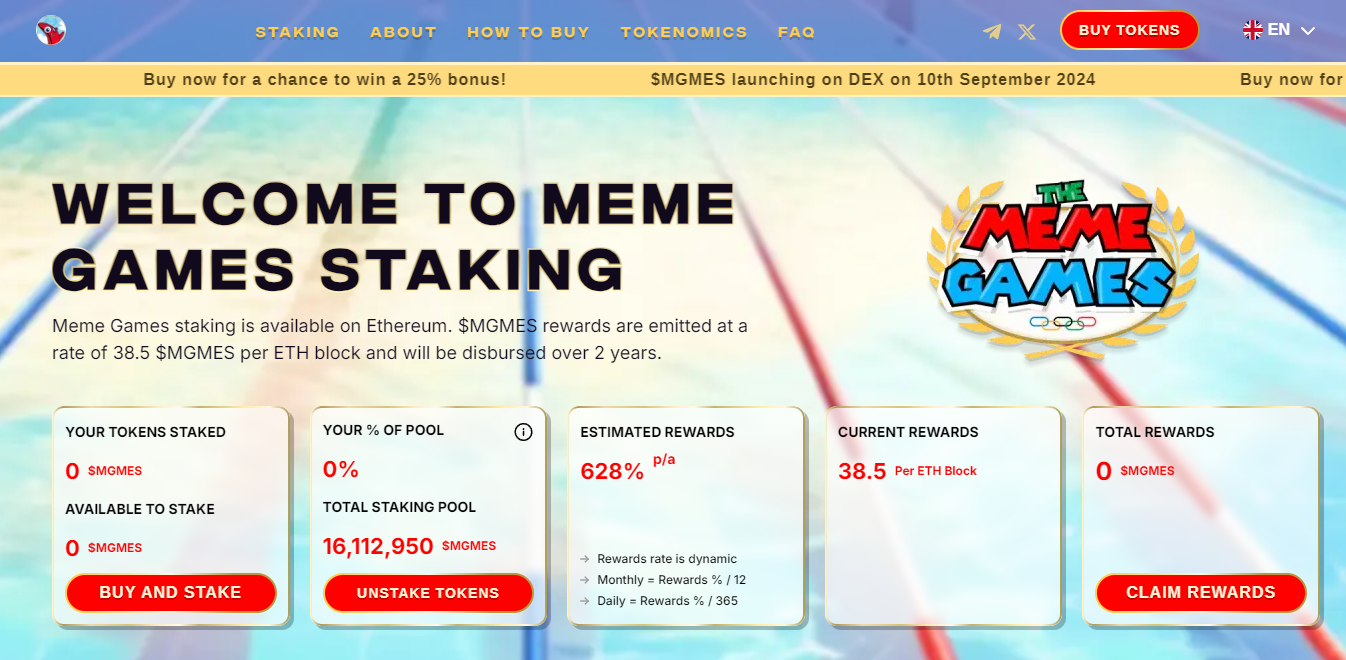 Meme Games Token: New Crypto Presale Sprinting Towards Olympics Gold