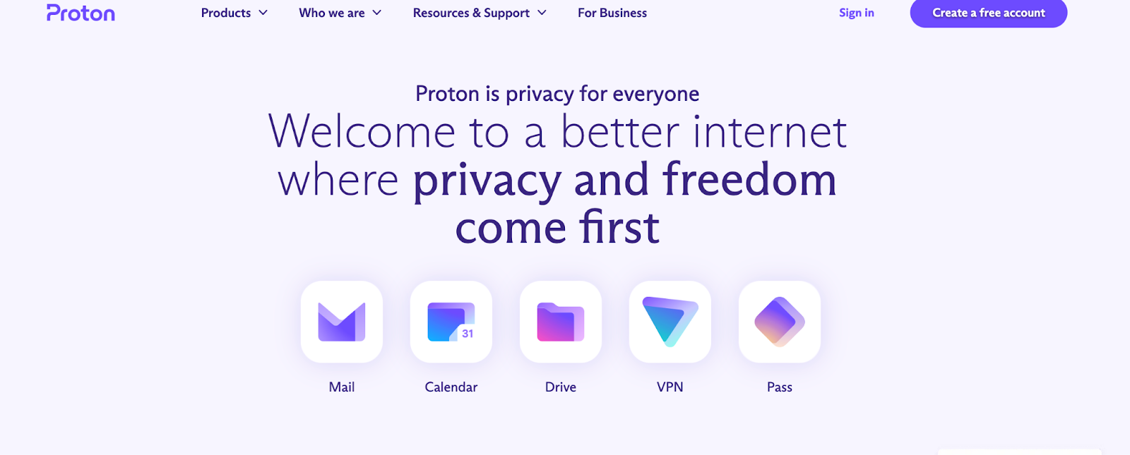 Screenshot of ProtonMail on the dark web