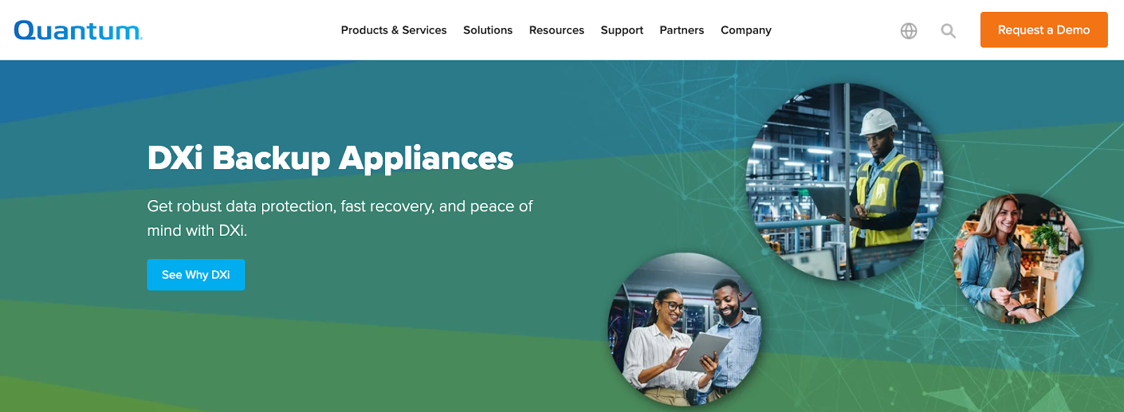 Screenshot of Quantum DXi9200 - Best backup storage for high-speed environments.