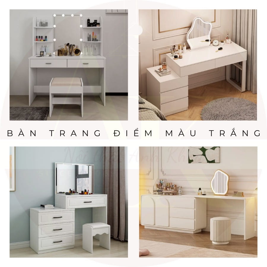 Bàn Trang Điểm Màu Trắng