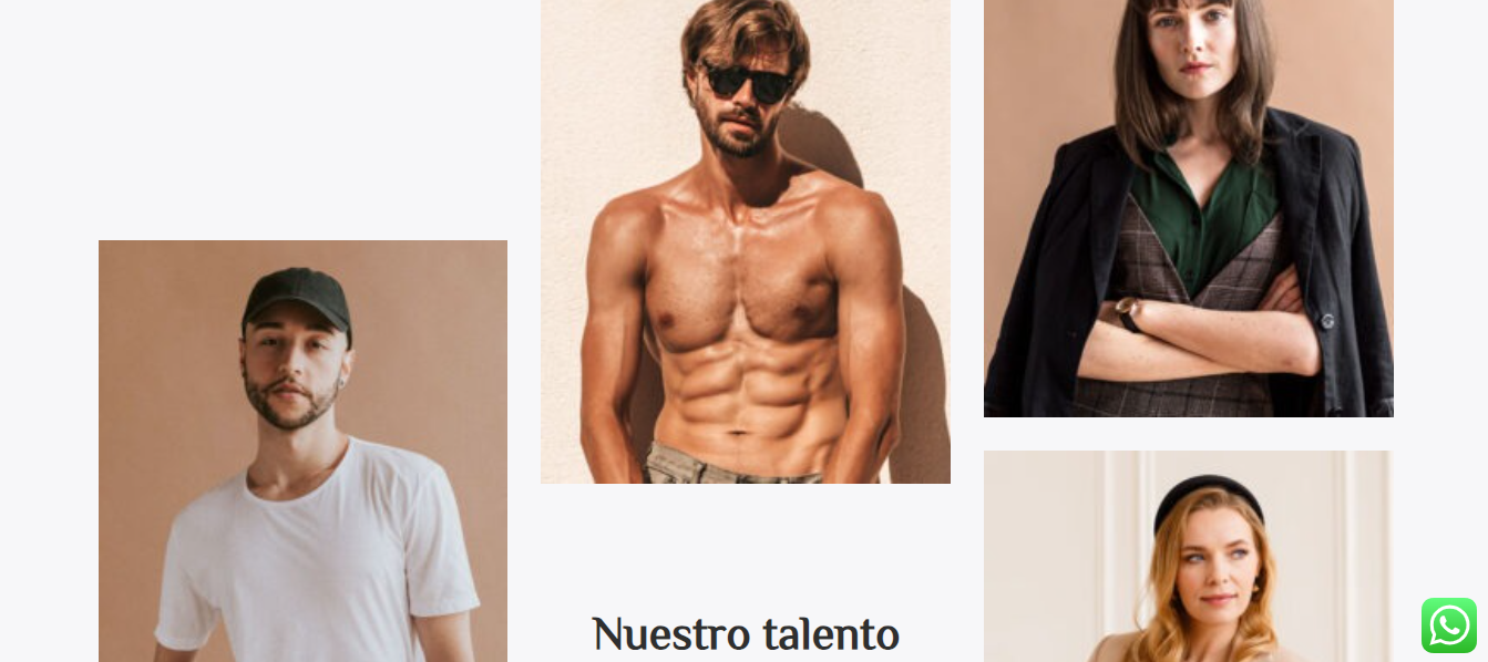 agencias de modelos en Barcelona con servicios para sesiones fotográficas.
