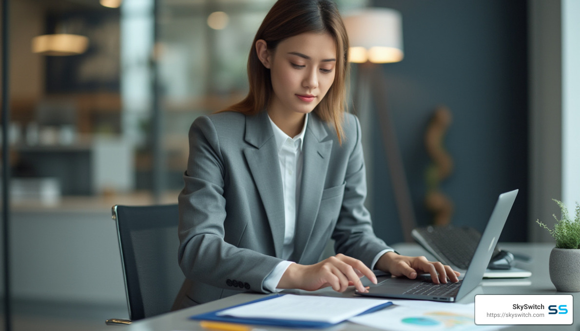 stock photo of accountant - white-label VoIP reseller programs
