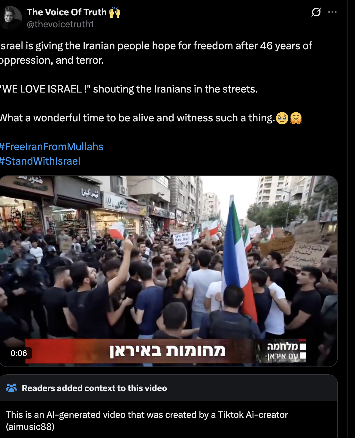 ისრალის მხარდამჭერი აქცია