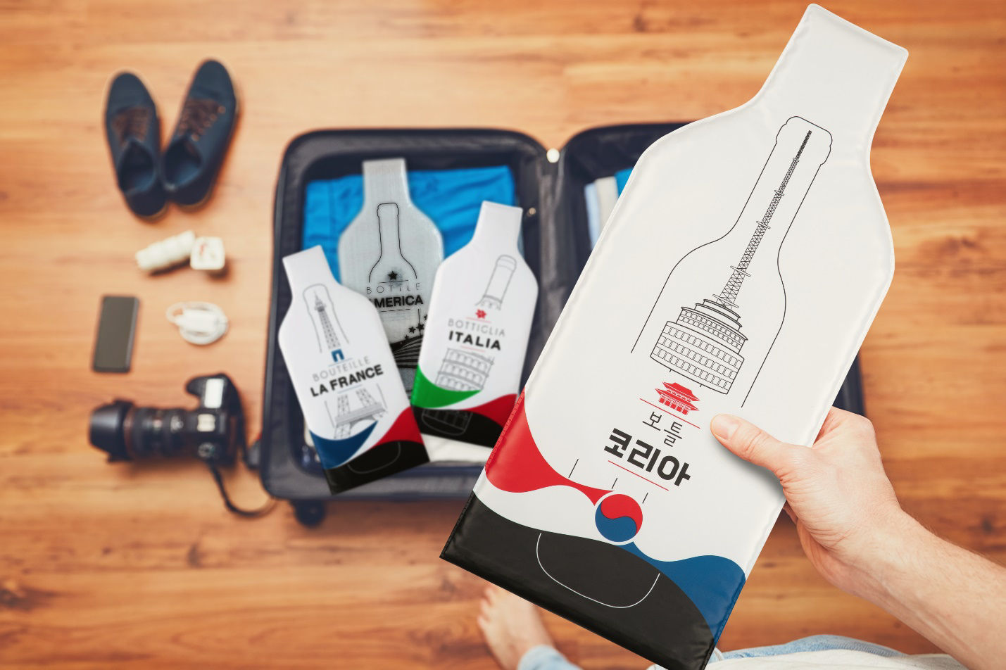 A hand holding a package of wine

AI-generated content may be incorrect.