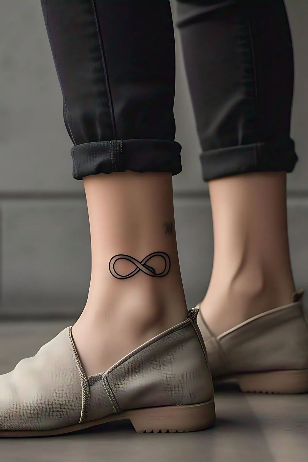 Infinity Symbol Ankle Tattoo